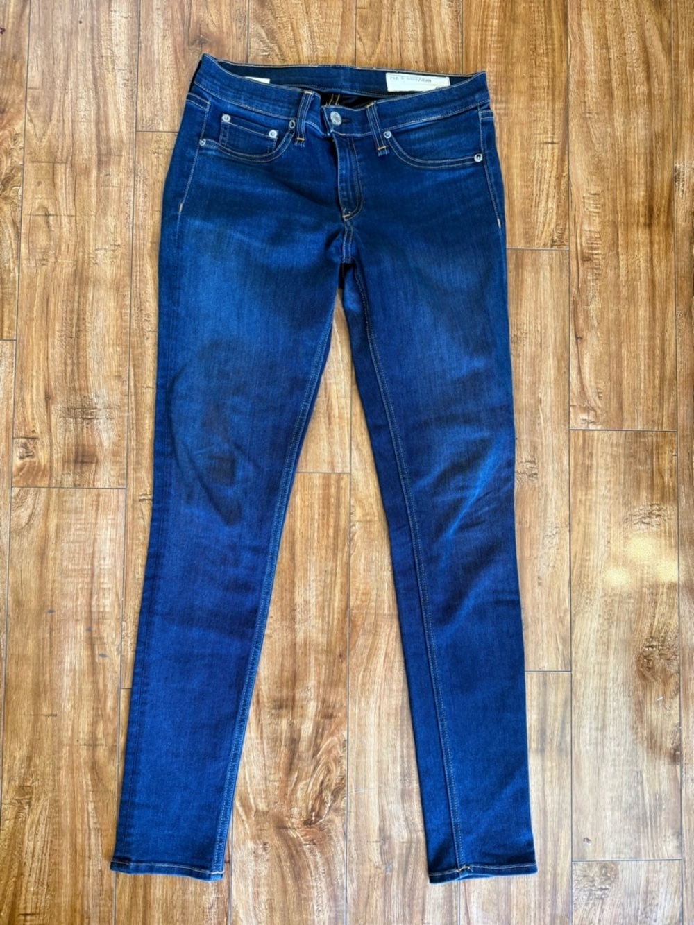 RAG & BONE Women’s Dark Blue Slim Skinny Mid Rise Stretch Jeans Size 29